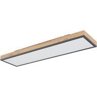 Globo Doro LED Deckenleuchte 416080WD4-CCT Holzoptik 80 x 20 cm dimmbar