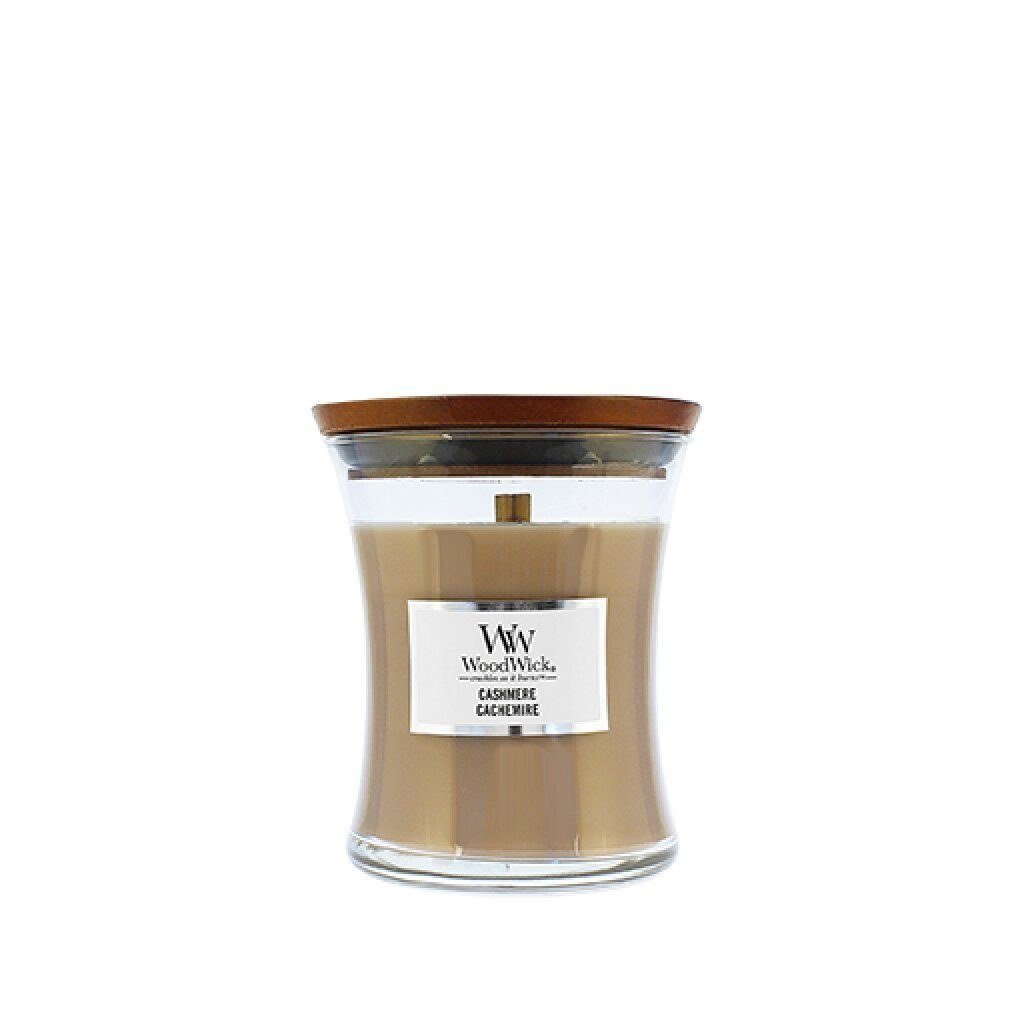 Woodwick Duftkerze Cashmere 85 g mit Holzdocht