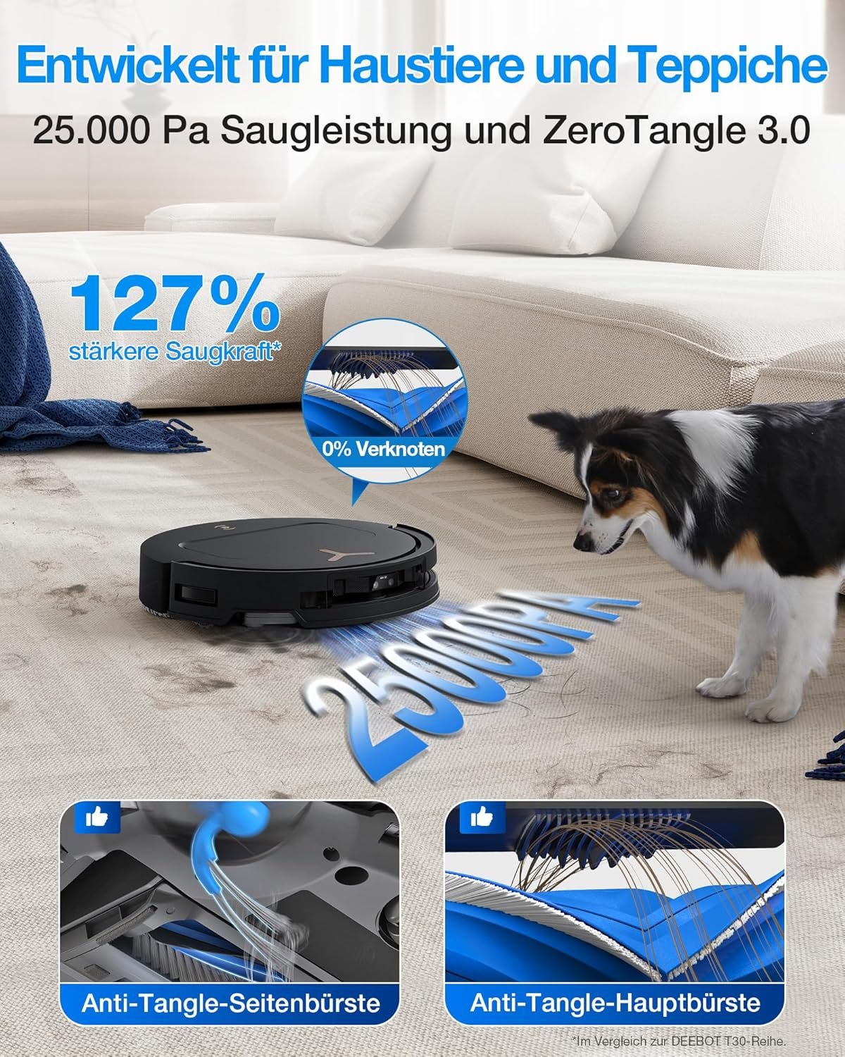 Ecovacs Deebot T50 Pro Omni Gen3 Saug- und Wischroboter 25000 Pa