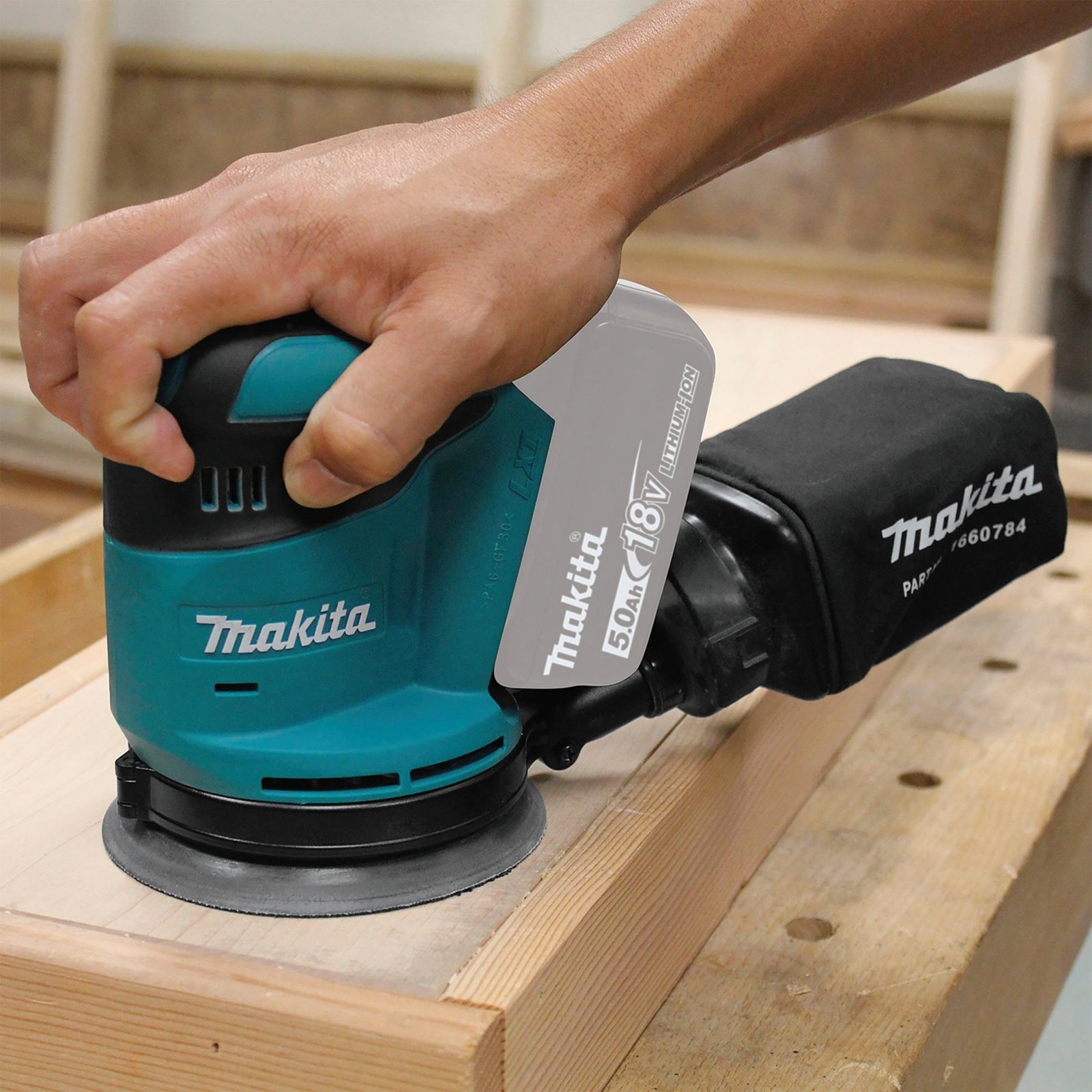Makita DBO180Z Akku-Exzenterschleifer 125 mm 18 V (Solo)