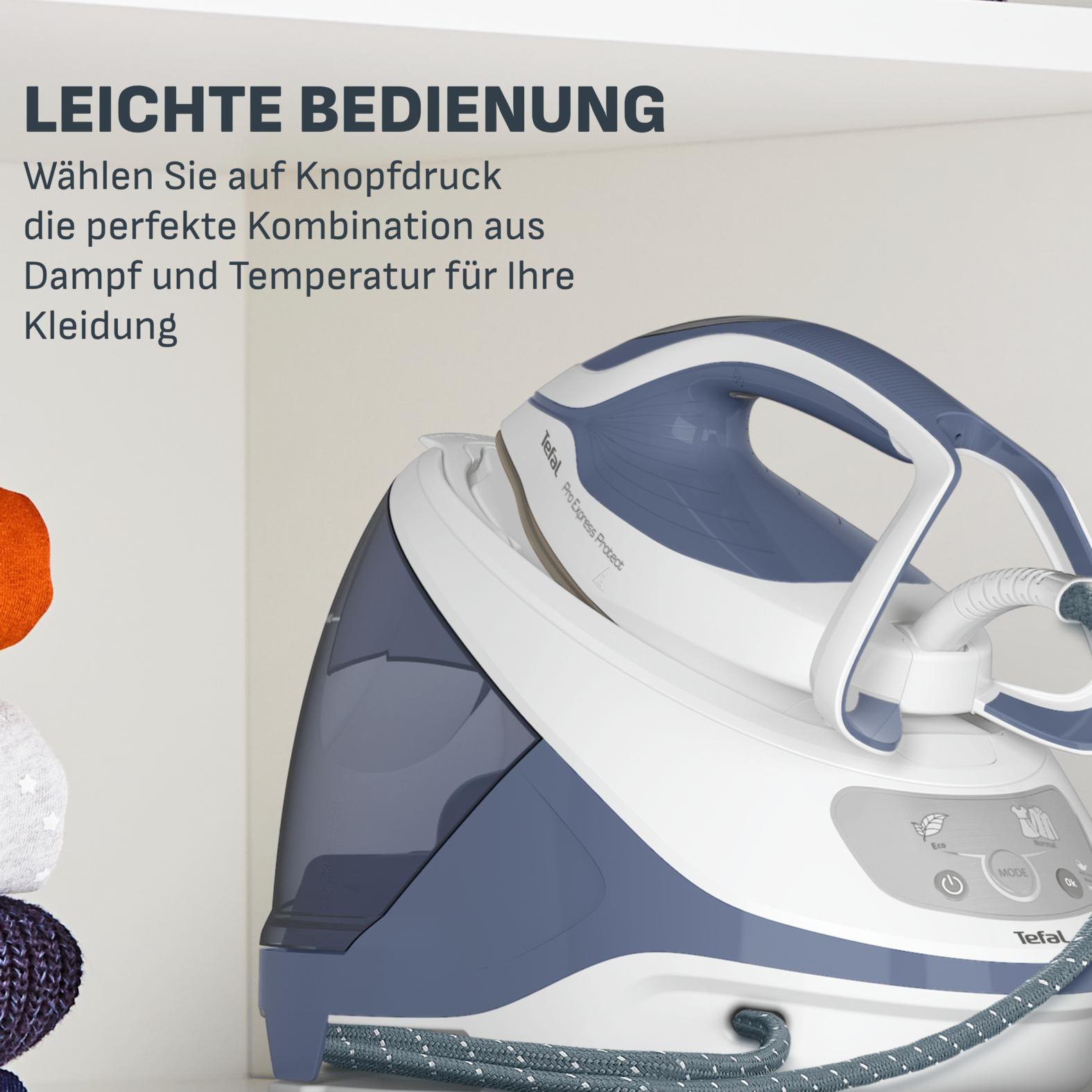 Tefal Pro Express Protect GV9225 Dampfbügelstation 7,6 bar