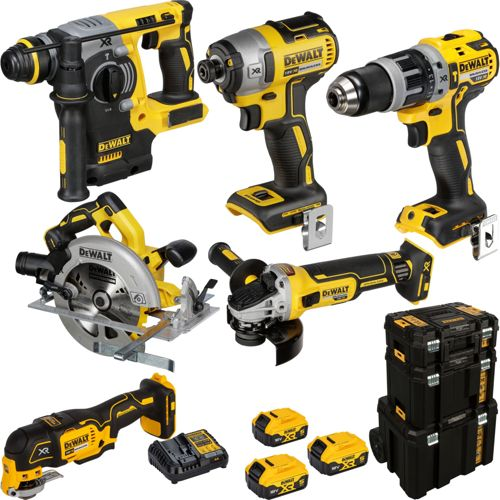 DeWalt DCK755P3T-QW Akku-Set 18 V mit 7 Maschinen
