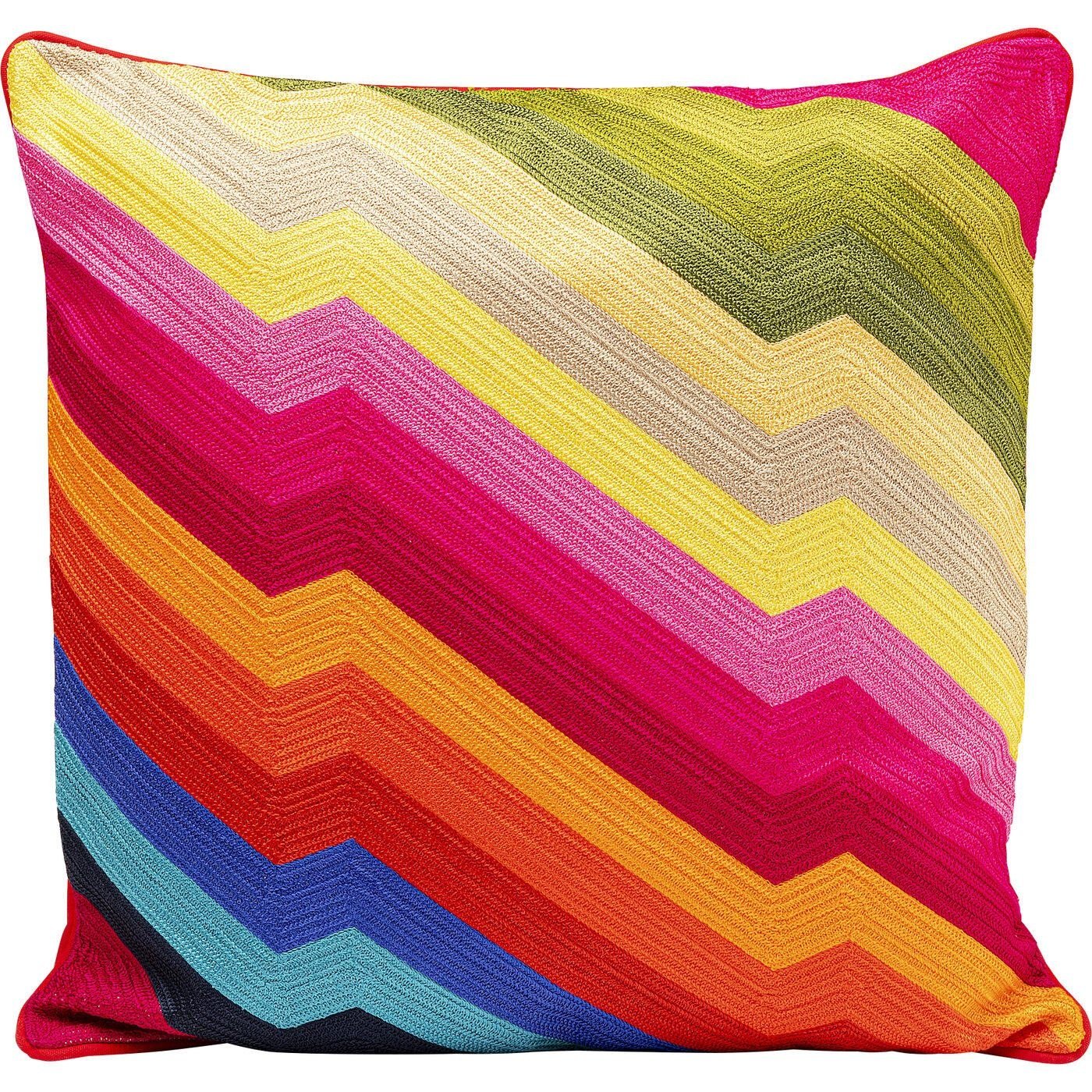 KARE Design Artistic Zig Zag Dekokissen 50 × 50 cm mit Füllung