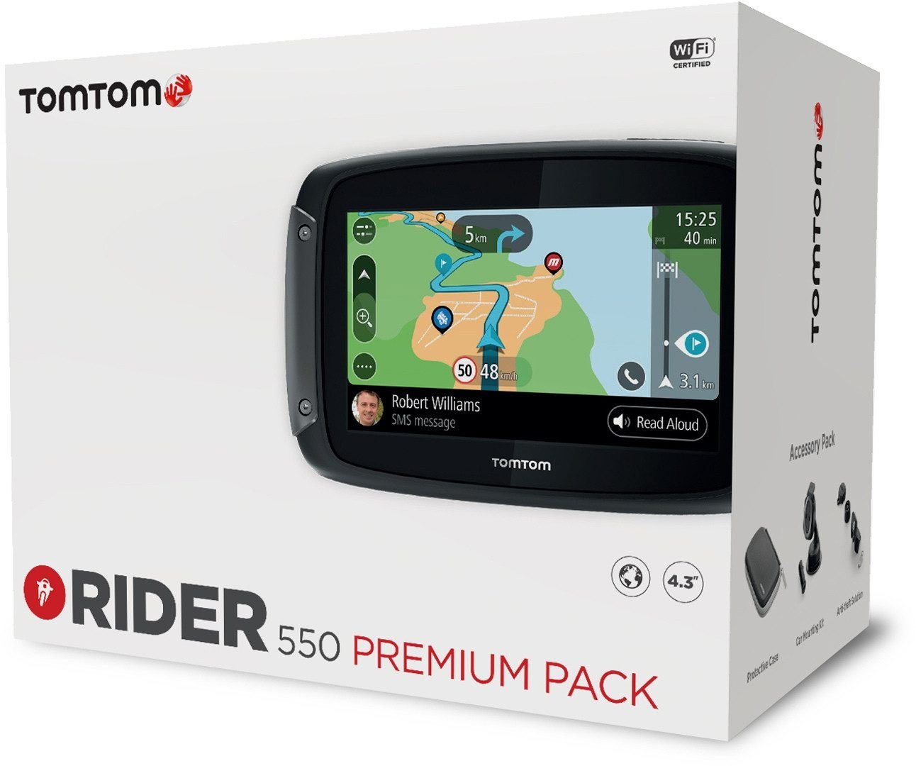 TomTom Rider 550 Motorrad-Navigationsgerät 4,3 Zoll