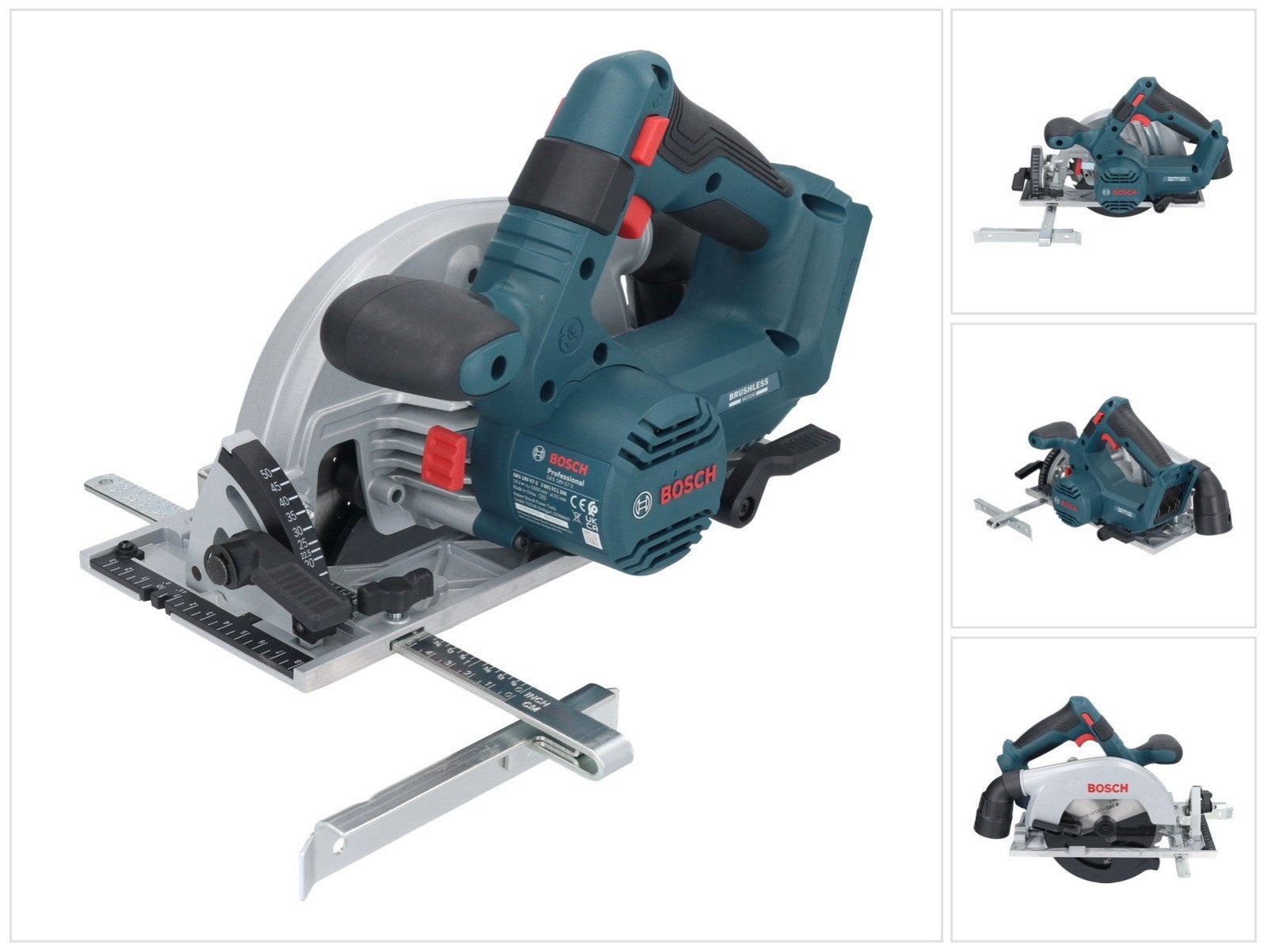 Bosch Professional GKS 18V-57-2 Akku-Handkreissäge 18 V 165 mm (06016C1200) Solo