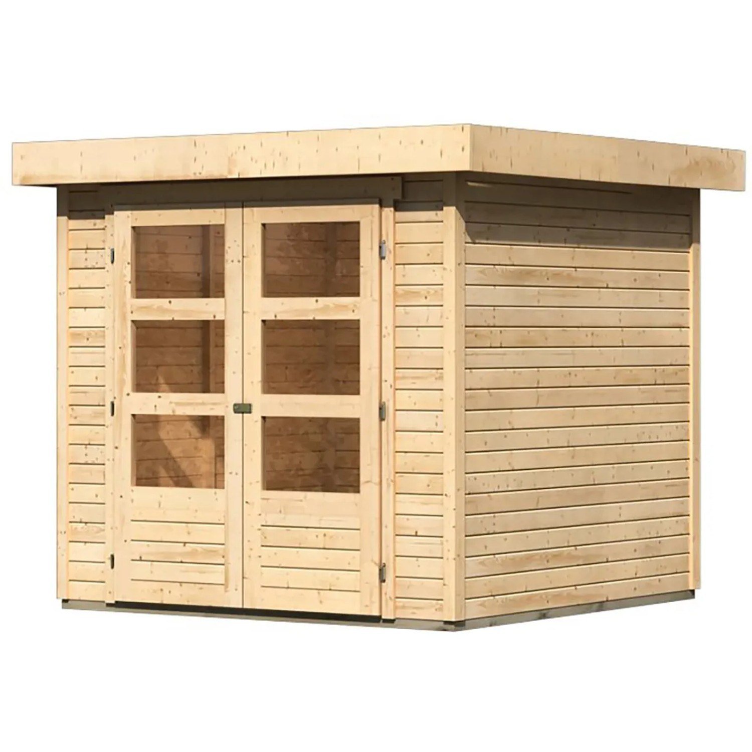 Karibu Express Gartenhaus Speedy A Flachdach 213 x 217 cm naturbelassen