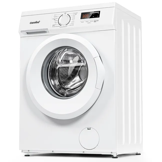 COMFEE Waschmaschine 8 kg, 1400 U/min, Dampffunktion, 15 Programme, Energieeffizienzklasse A, Weiß