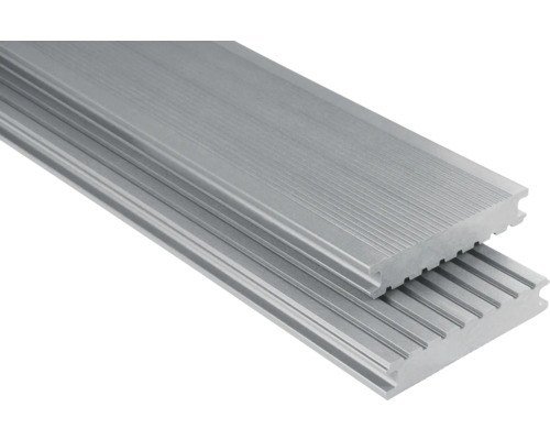 Konsta WPC Terrassendiele Masivo Vollprofil grau 145 x 26 mm Meterware