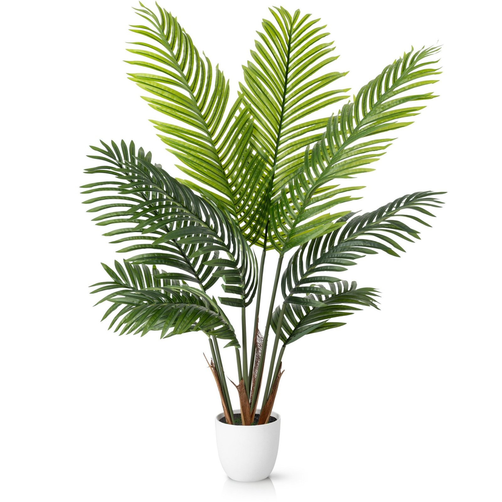 PASCH Areca Palme Kunstpalme mit Melamintopf 110 cm Weiß