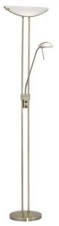 Eglo Baya Stehlampe 85974 Halogen Glas Stahl 180 cm