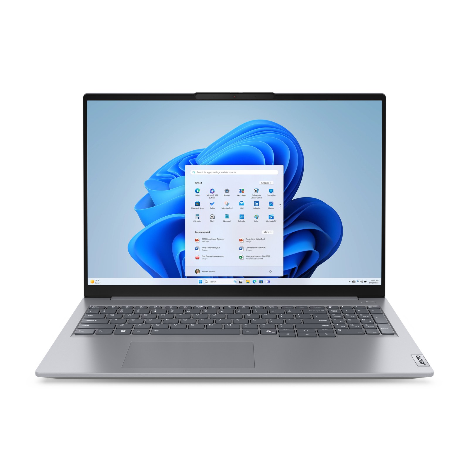 Lenovo ThinkBook 16 G7 ARP Business-Notebook Ryzen 5 7535HS 32 GB 1 TB