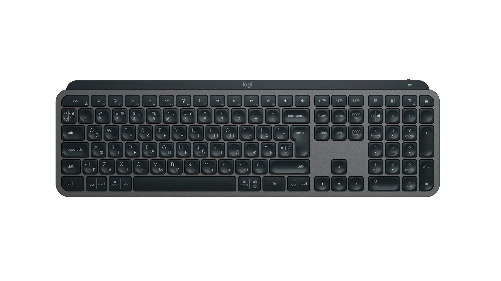 Logitech MX Keys S Kabellose Tastatur QWERTZ Deutsch Graphite