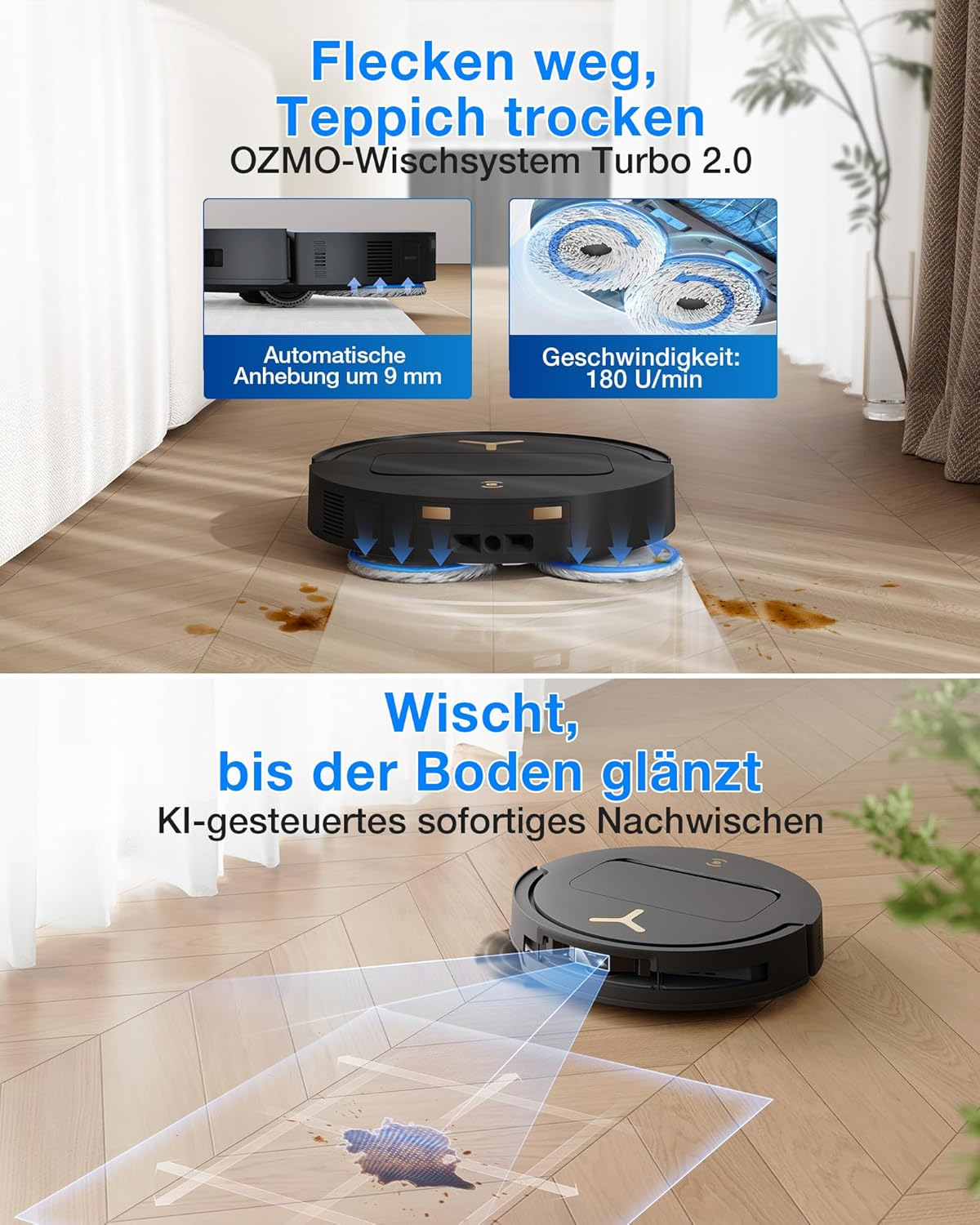 Ecovacs Deebot T50 Pro Omni Gen3 Saug- und Wischroboter 25000 Pa