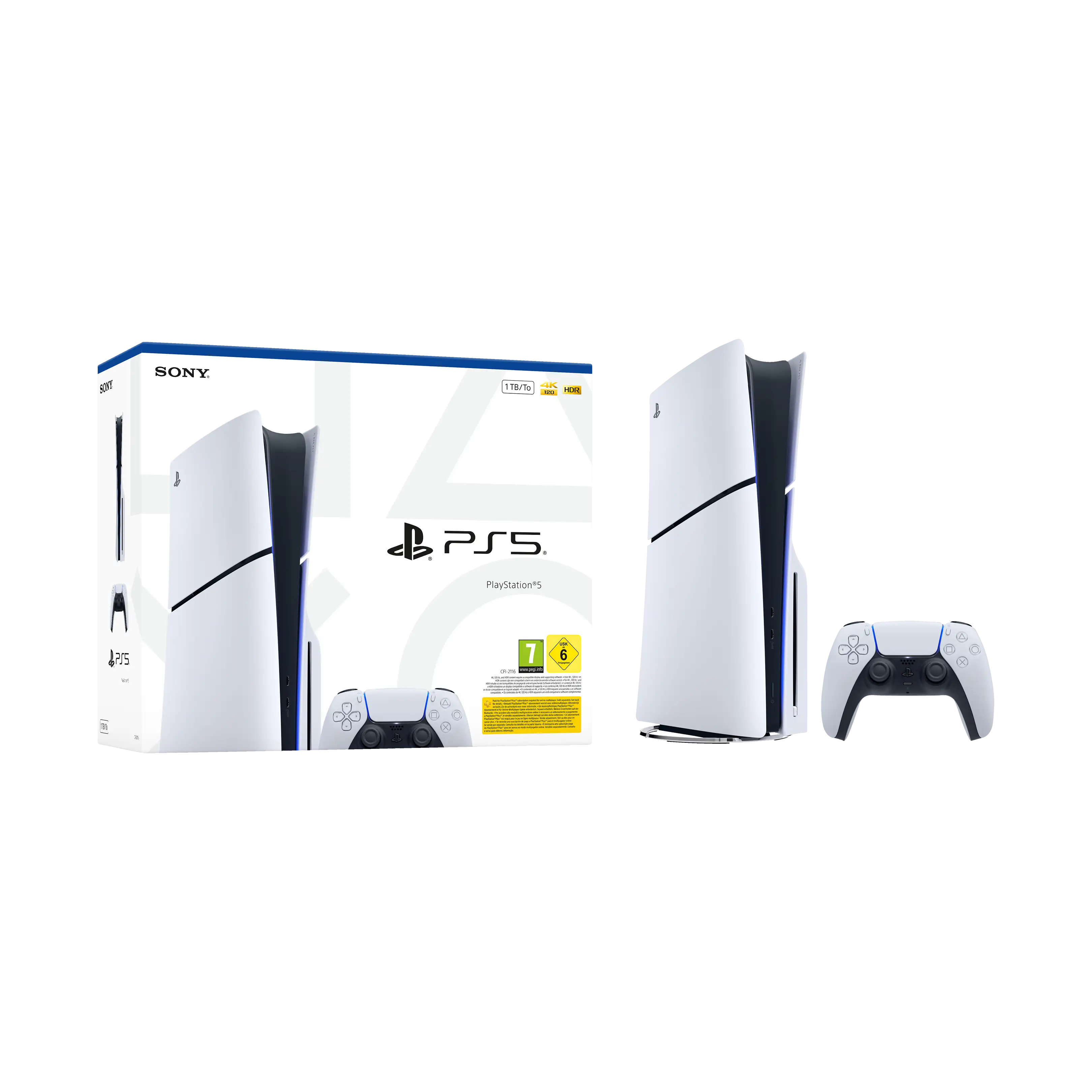 Console de jeu Sony PlayStation 5 Slim 1 To avec lecteur - Blanc