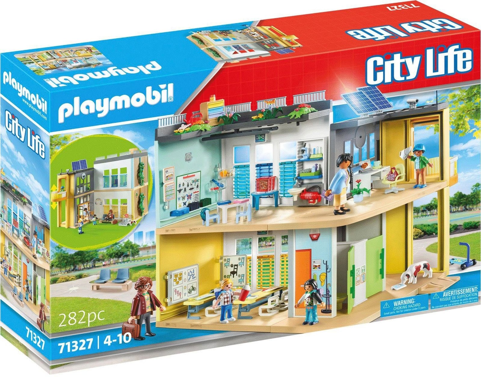 Playmobil City Life Große Schule 71327 mit 282 Teilen