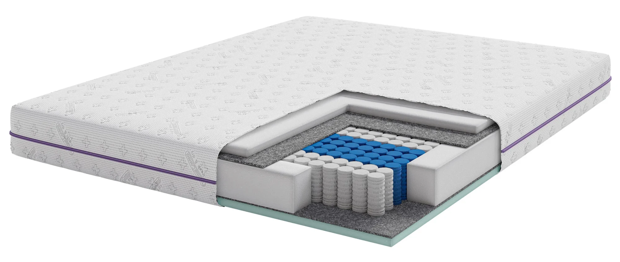 Selsey Somtiple Multipocket-Taschenfederkernmatratze 140 x 200 cm mit Visco- und HR-Schaum