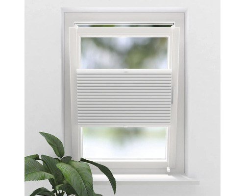 SOLUNA Wabenplissee verdunkelnd thermo weiß 40 x 130 cm ohne Bohren