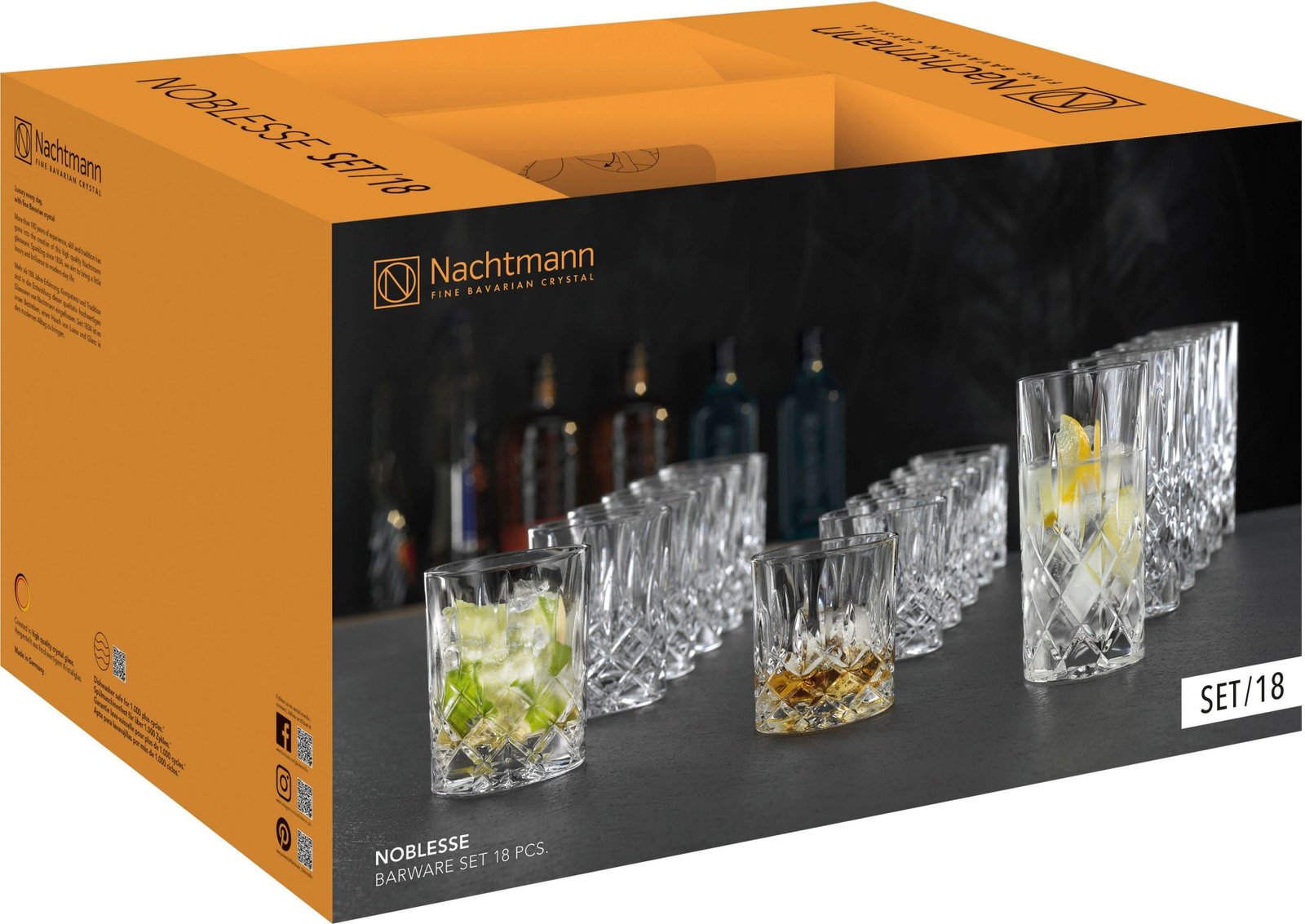Nachtmann Noblesse Gläser-Set 18-tlg. Kristallglas