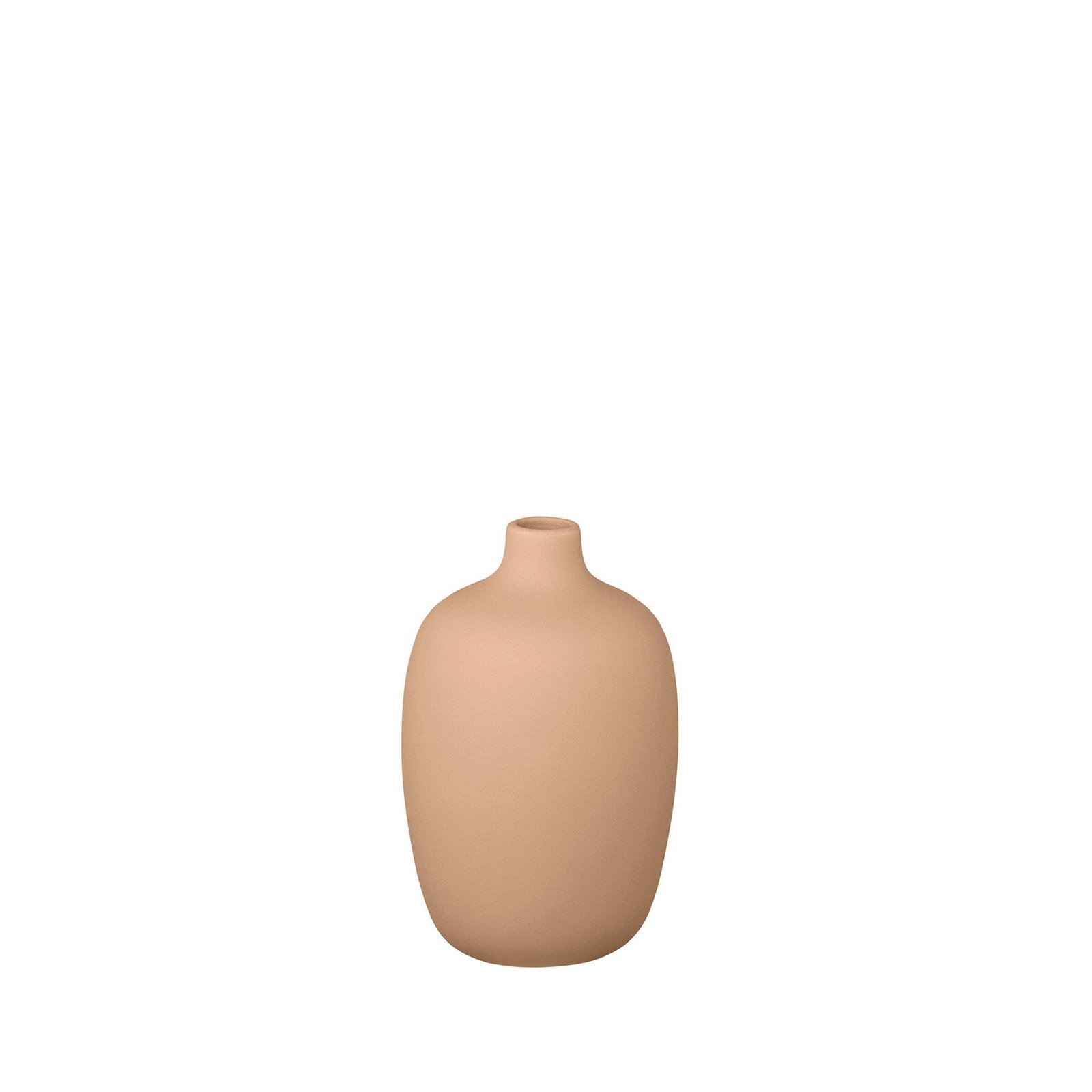 blomus Ceola Keramik-Vase Amber Brown 8 × 13 cm