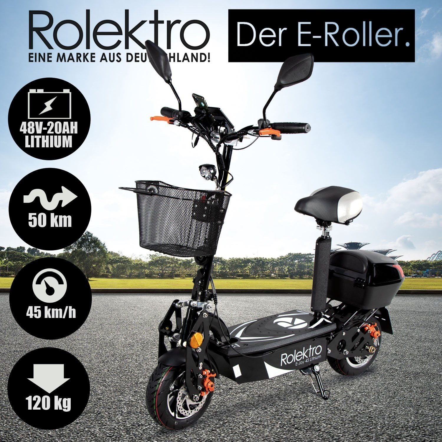 Rolektro E-Joy 45 Lithium Elektroroller 45 km/h