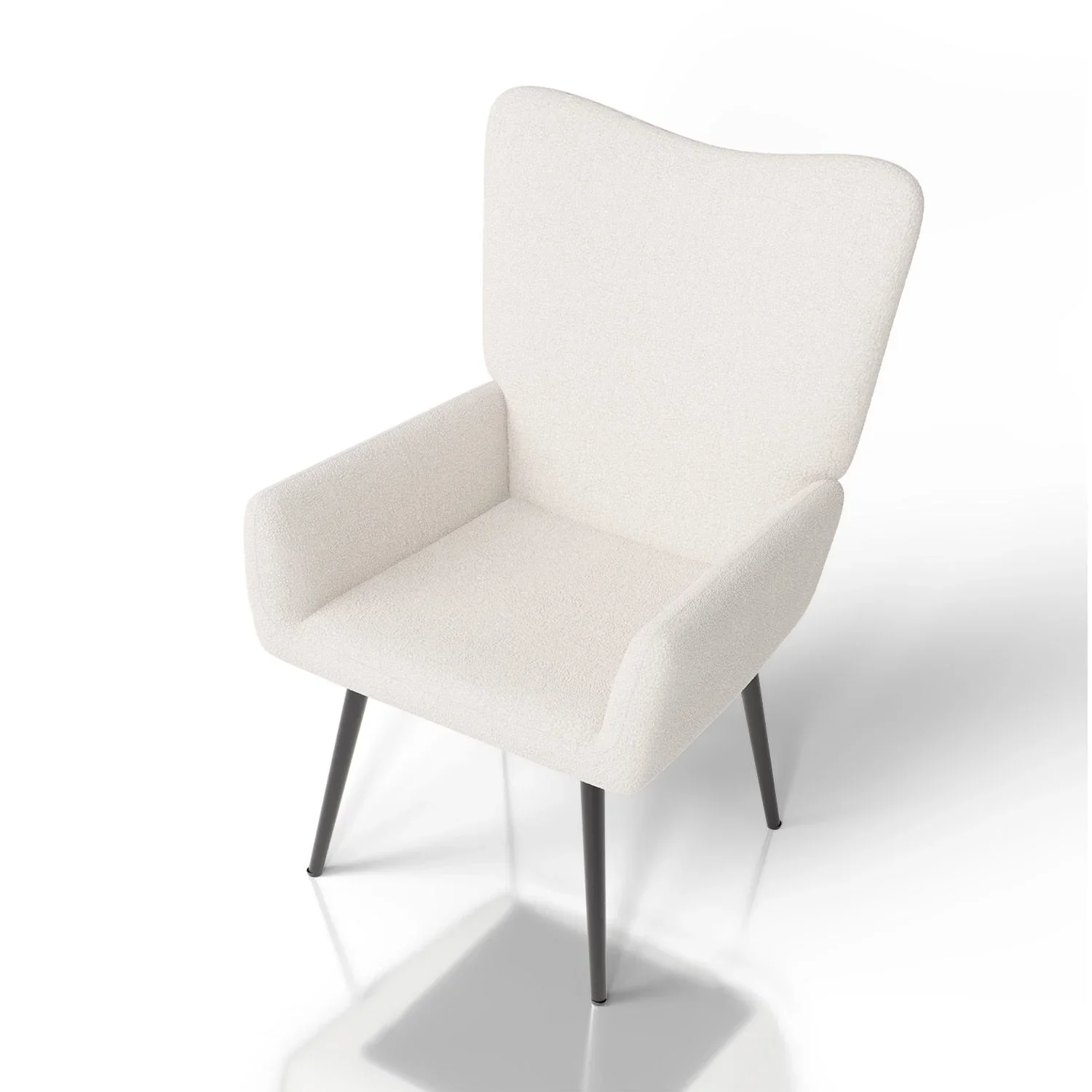 Juskys Ohrensessel Odense mit optionalem Hocker, Bouclé oder Cord