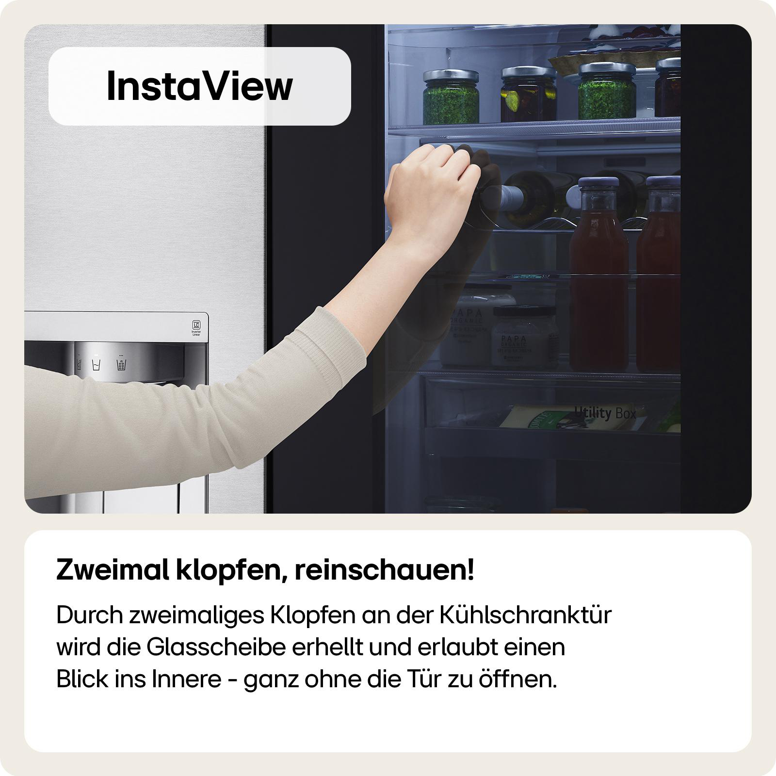 LG SLIM InstaView French-Door Kühlschrank GMG861EPAE 508 l