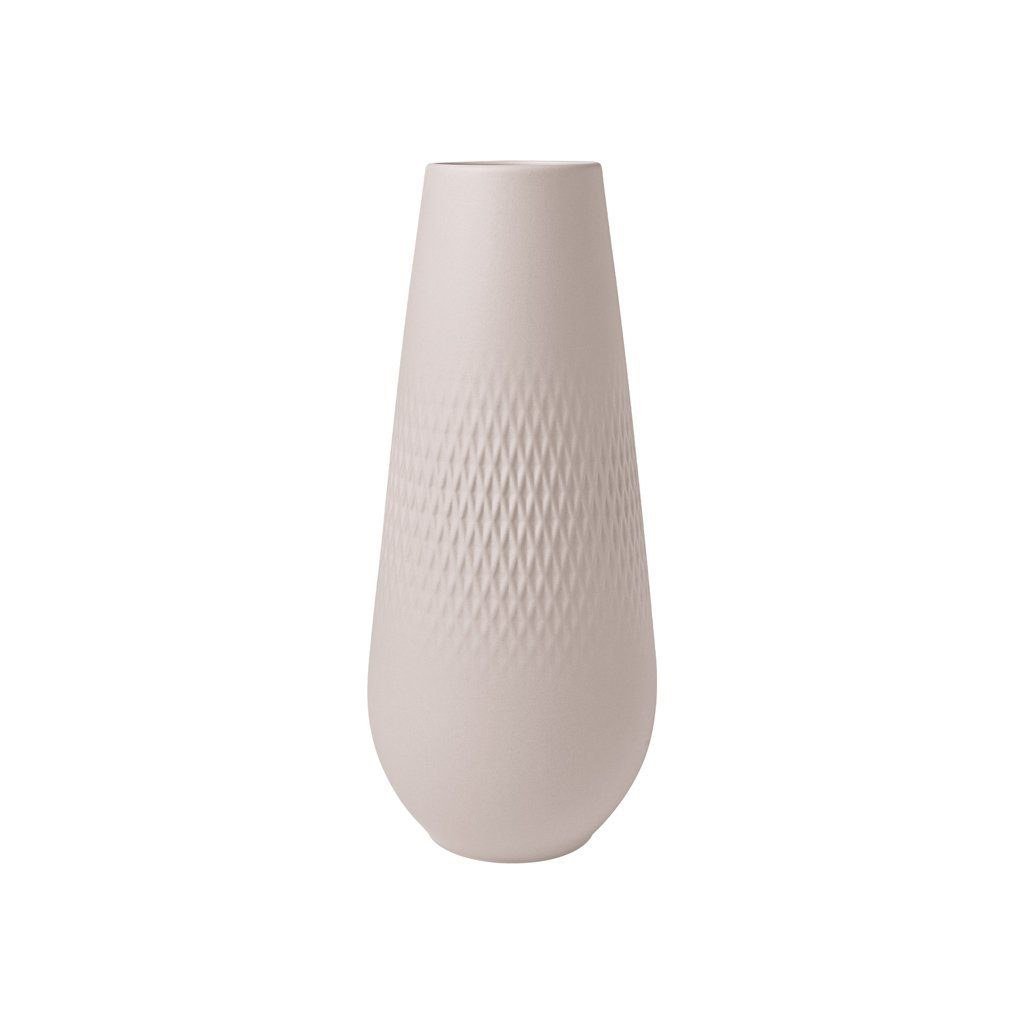 Villeroy & Boch Manufacture Collier Carré Vase hoch weiß 26 cm