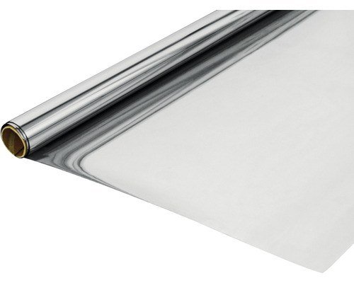 Gardinia Spiegelfolie Sonnenschutzfolie statisch haftend silber 60 x 200 cm 90 % UV-Schutz