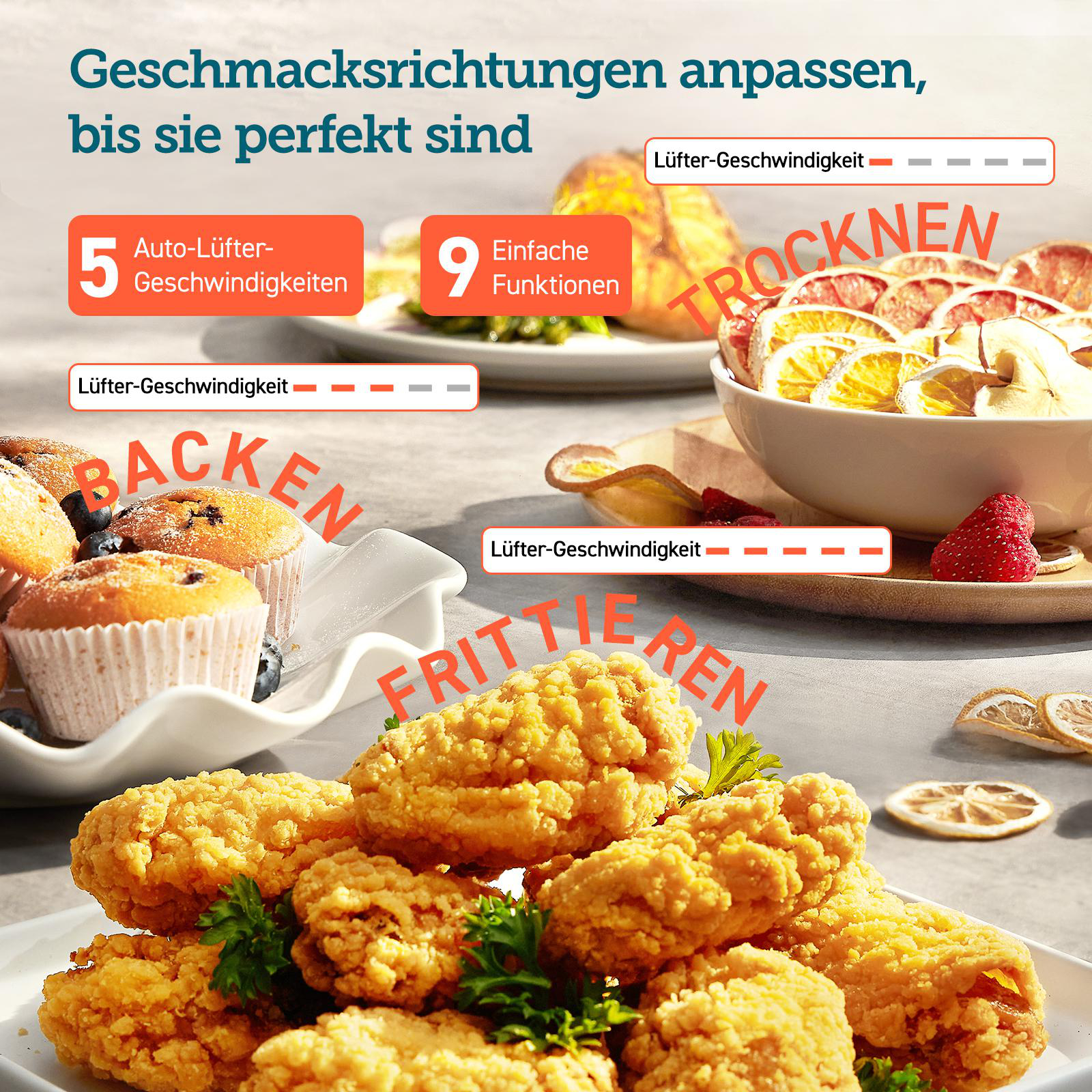 Cosori TurboBlaze Heißluftfritteuse 6 l