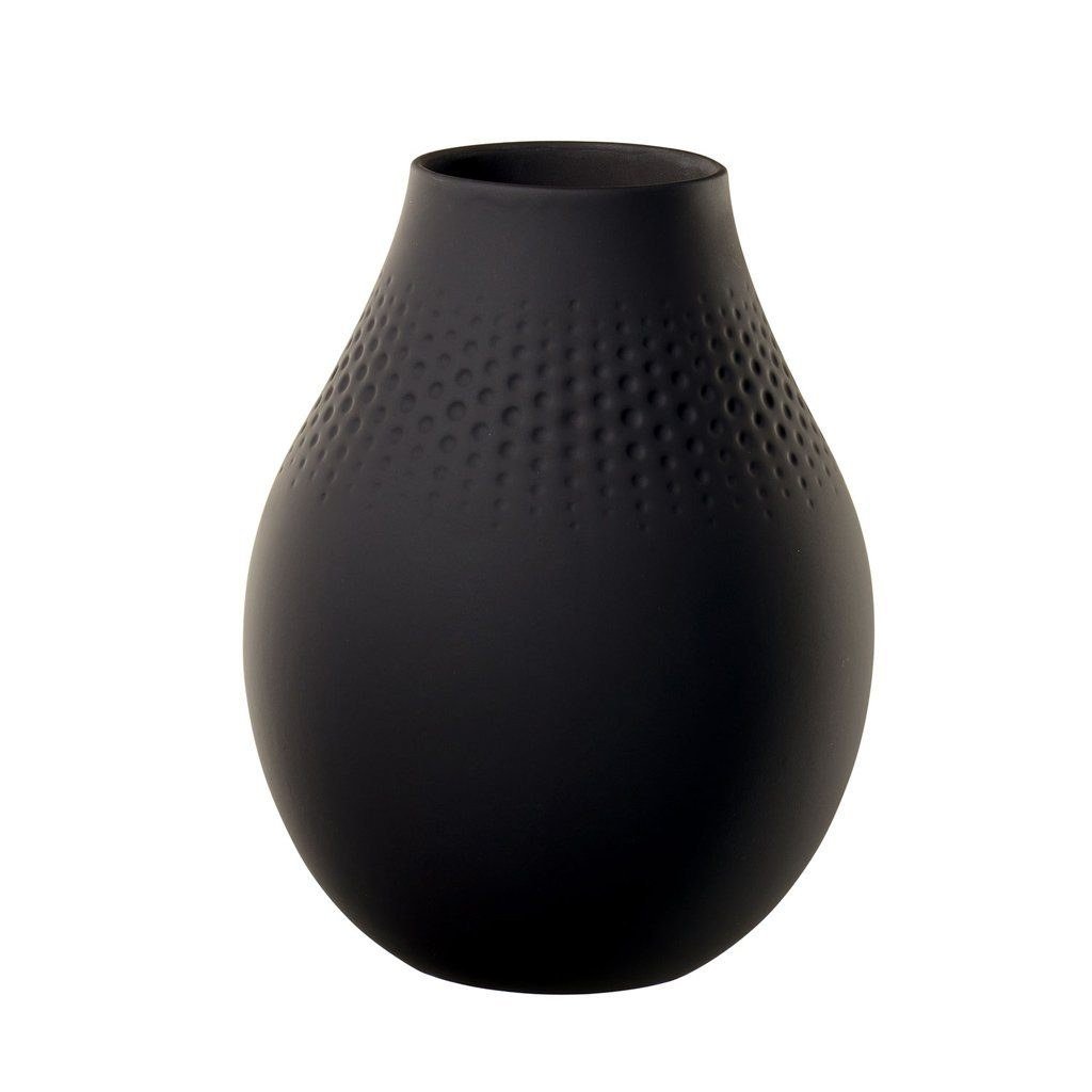 Villeroy & Boch Manufacture Collier Perle Vase Porzellan weiß 20 cm