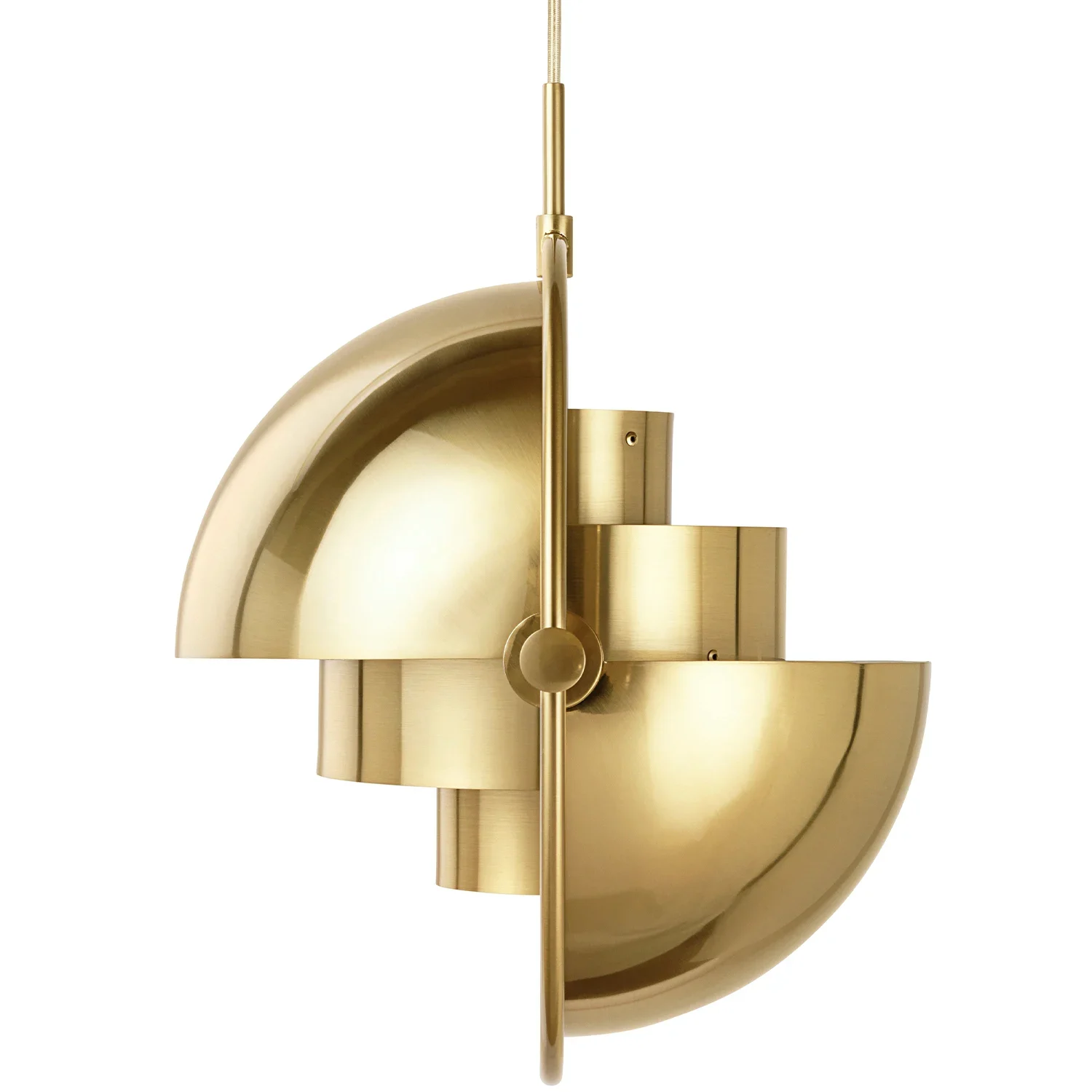 GUBI Multi-Lite Pendelleuchte Messing Ø 36 cm