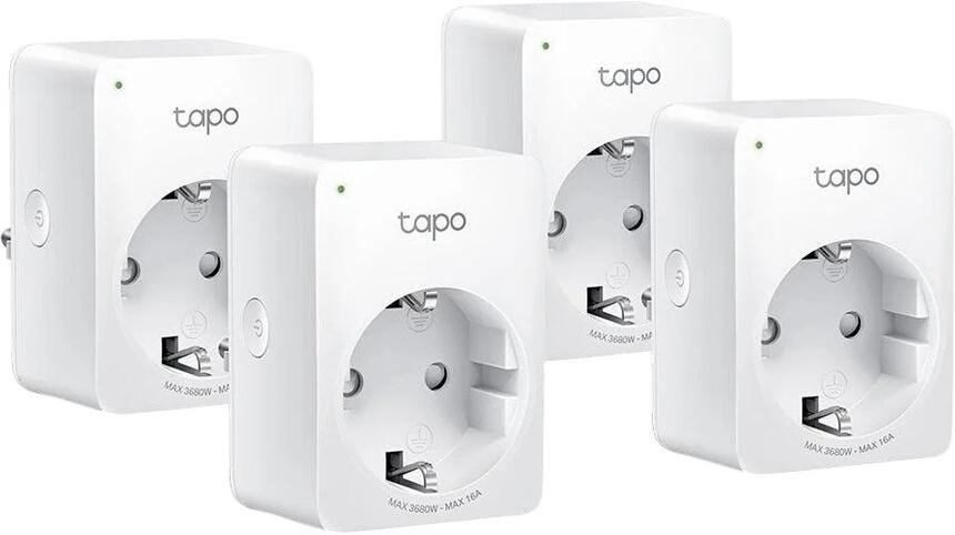 TP-Link Tapo P110 smarte WLAN-Steckdose mit Strommessung 4er-Pack