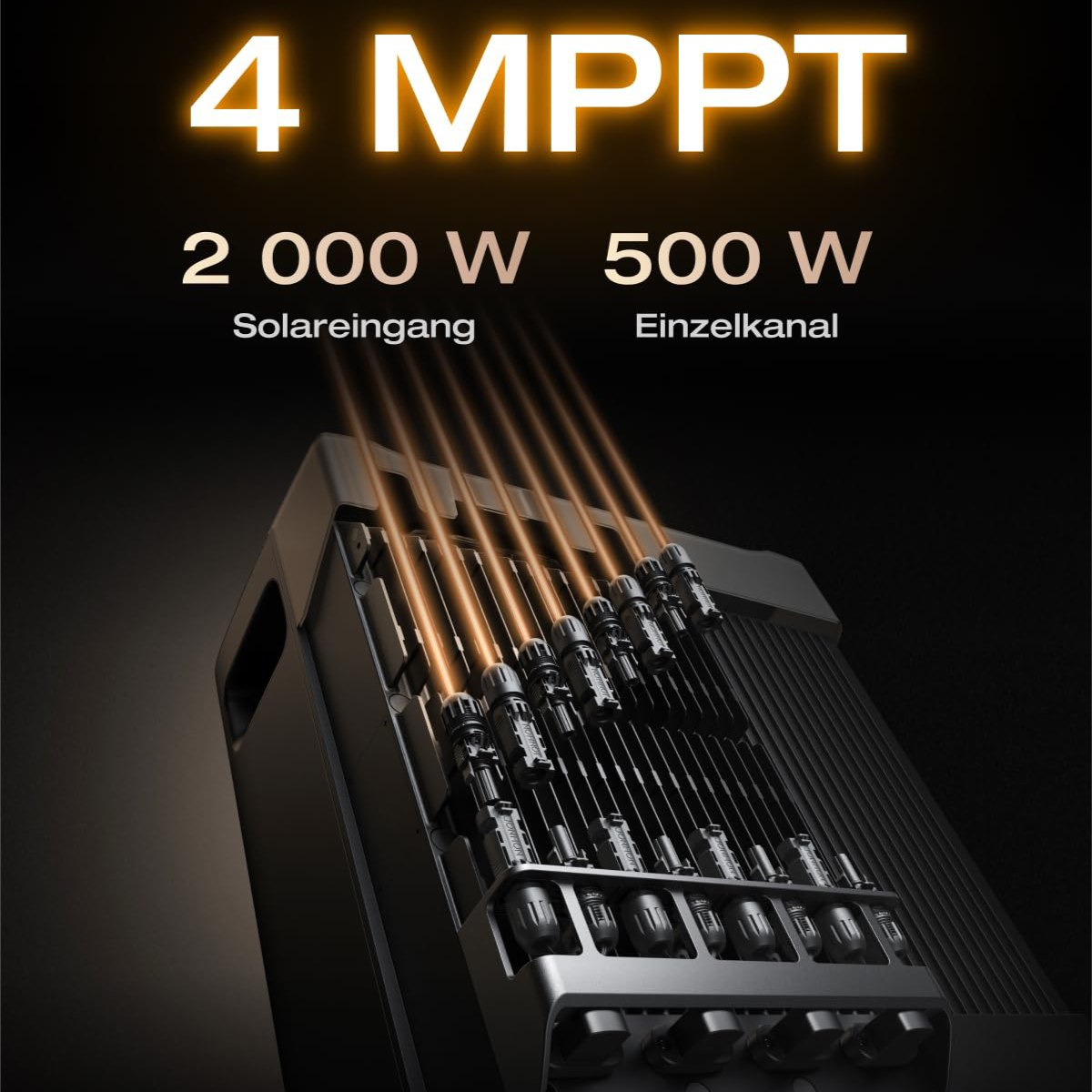 EcoFlow STREAM Ultra X Balkonkraftwerk-Set mit 2 x 450 W Solarmodulen