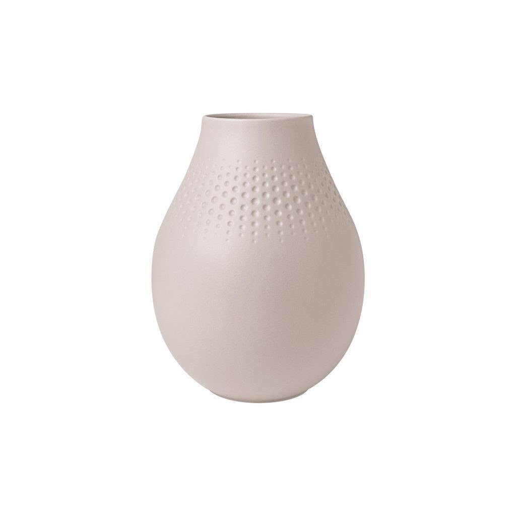Villeroy & Boch Manufacture Collier Perle Vase Porzellan weiß 20 cm