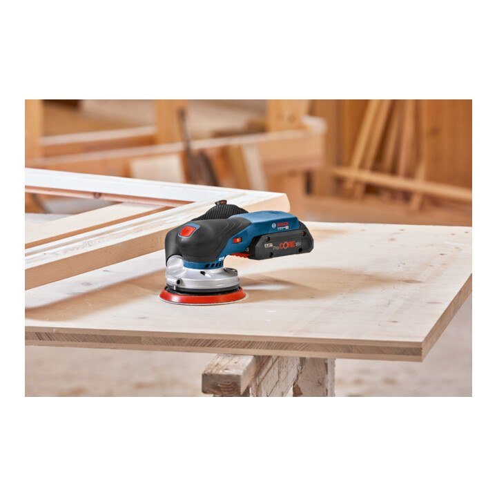 Bosch Professional GEX 18V-125 Akku-Exzenterschleifer 125 mm (0601372201) Solo