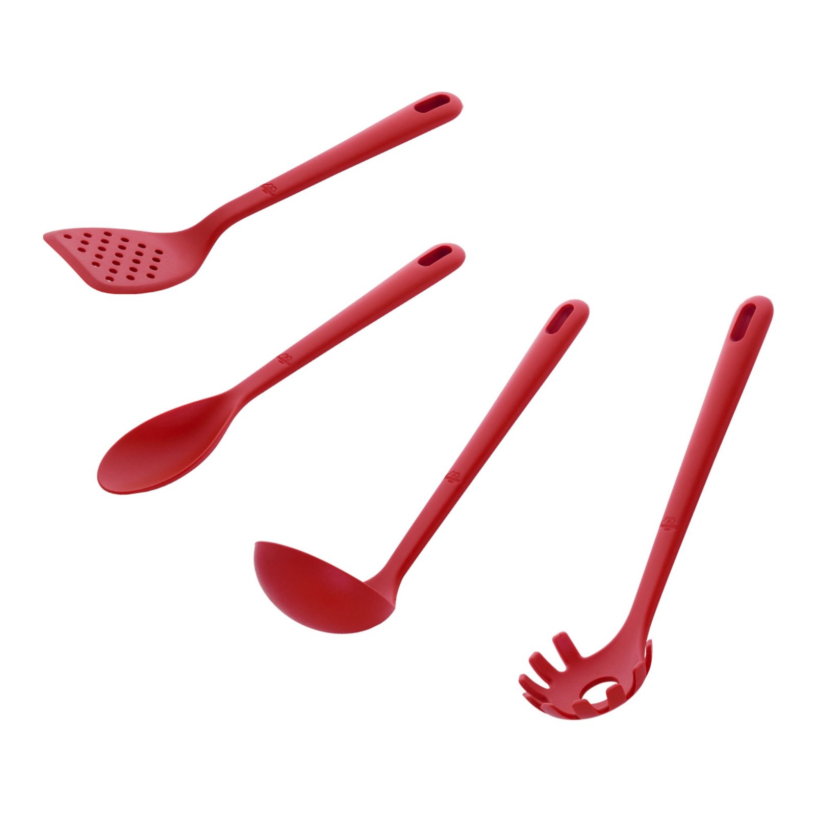 Ballarini Rosso Küchenhelfer-Set 4-tlg. Silikon Rot