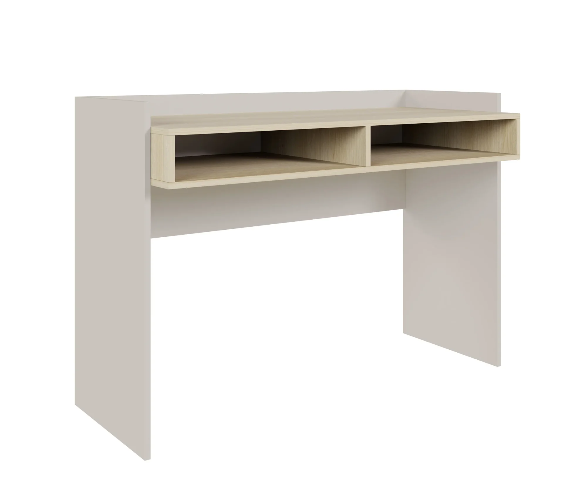 Selsey Tabise Schreibtisch 120 x 53 cm mit zwei Fächern, Kaschmir/Lindberg-Eiche