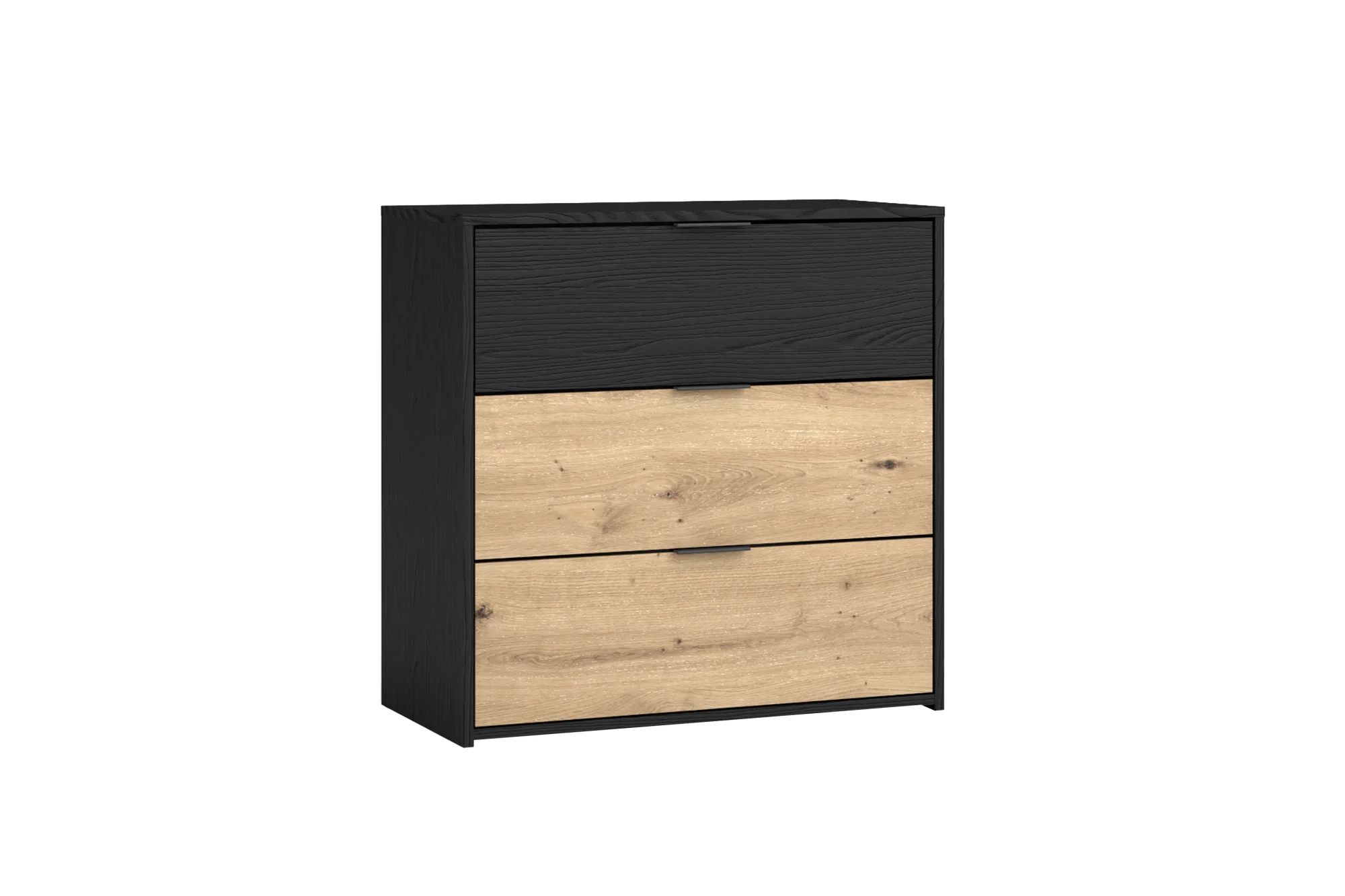 byLIVING Rimini Kommode 80 cm Artisan Eiche mit 3 Schubladen
