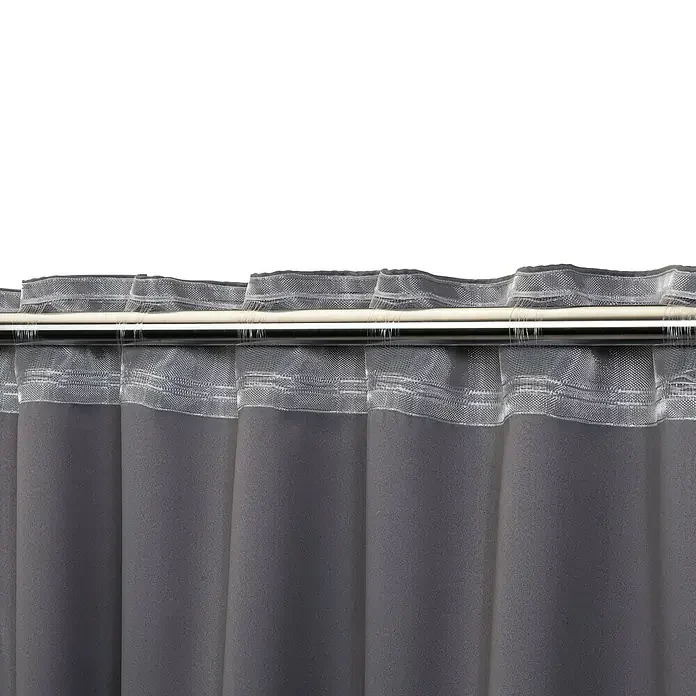 Elbersdrucke Midnight Verdunkelungsvorhang Grau 140 × 255 cm