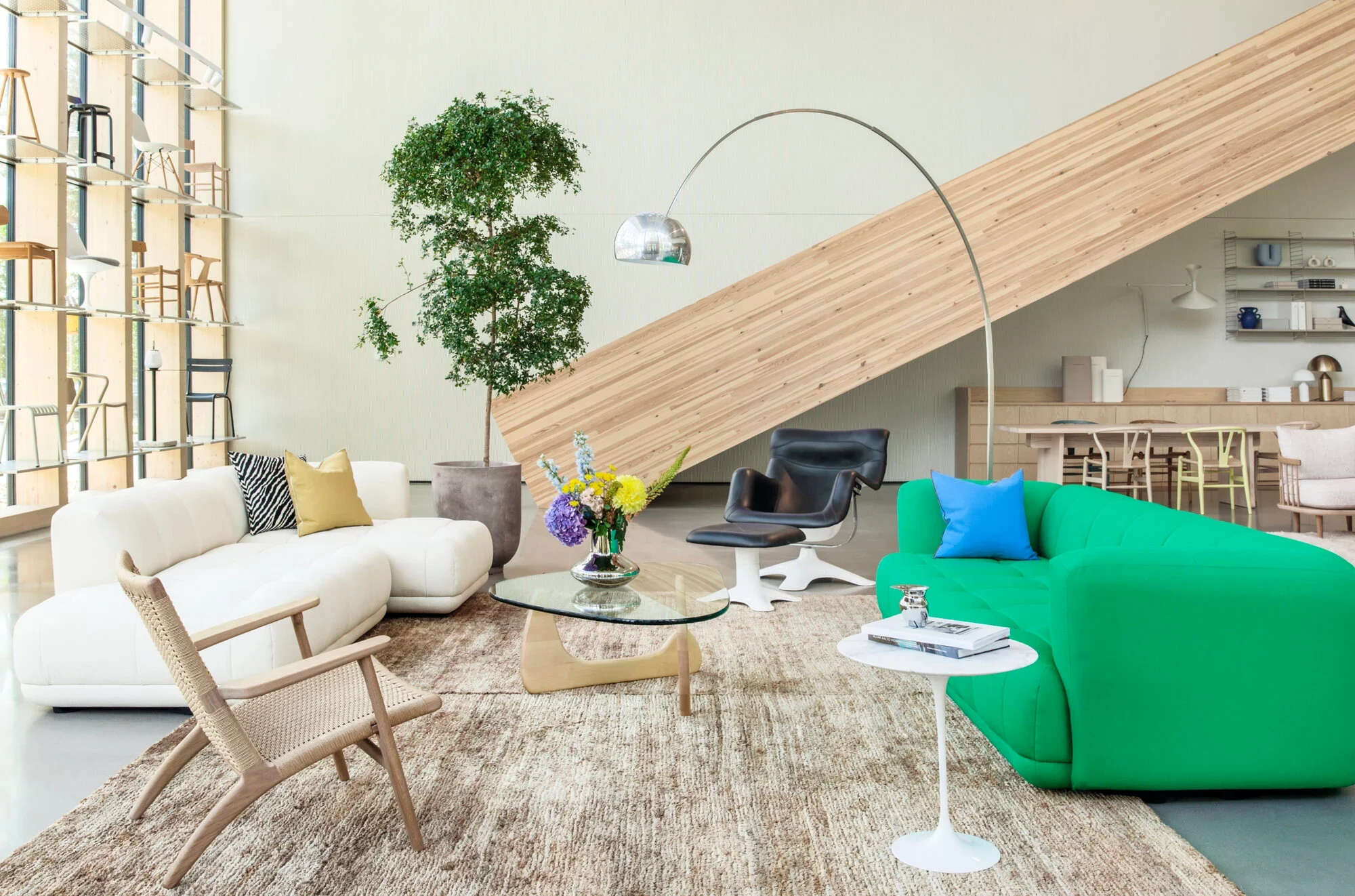 Flos Arco Bogenleuchte mit Carrara-Marmorfuß 240 cm