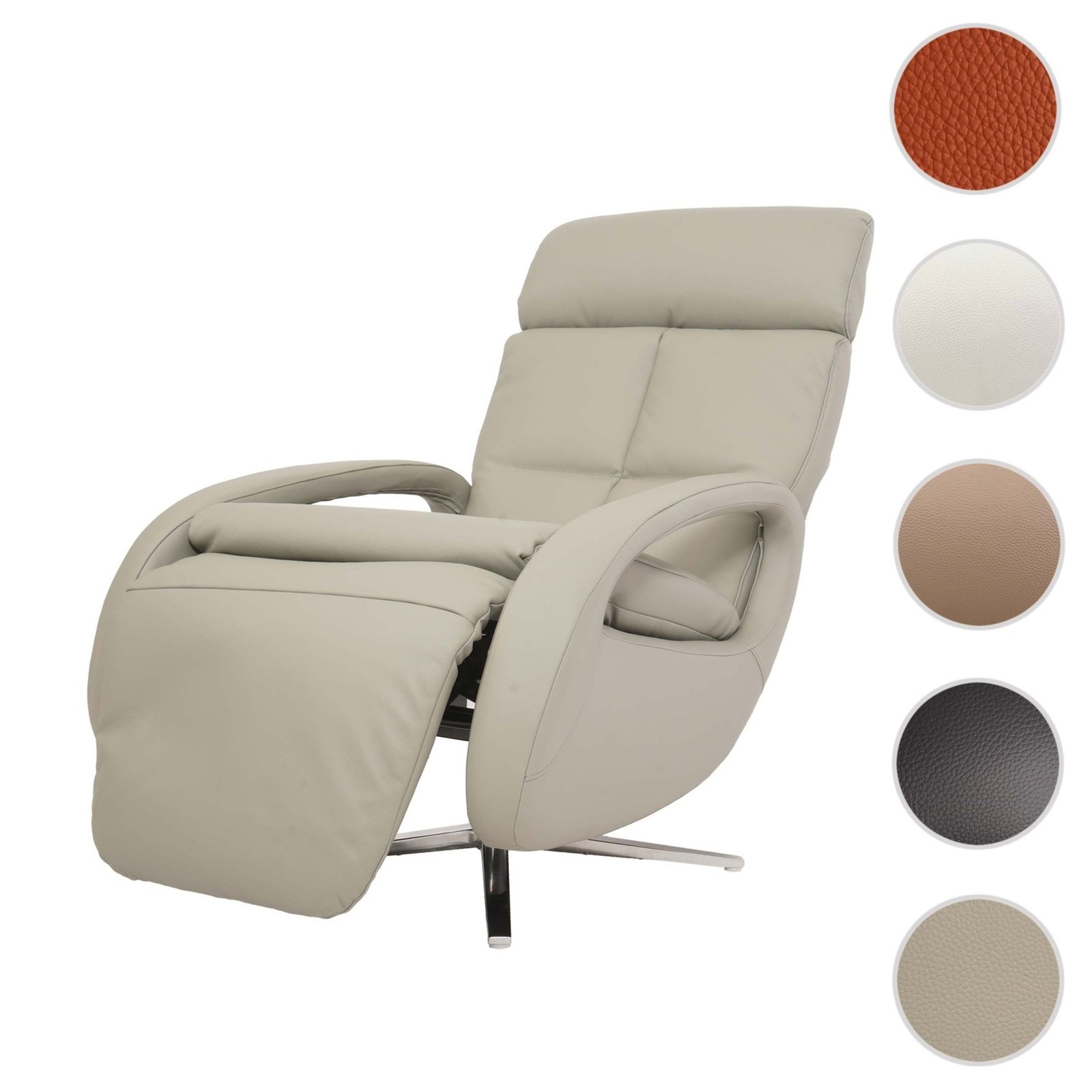 Mendler HWC-L11 Relaxsessel aus Rindsleder