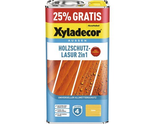 Xyladecor Holzschutzlasur Kiefer 5 l