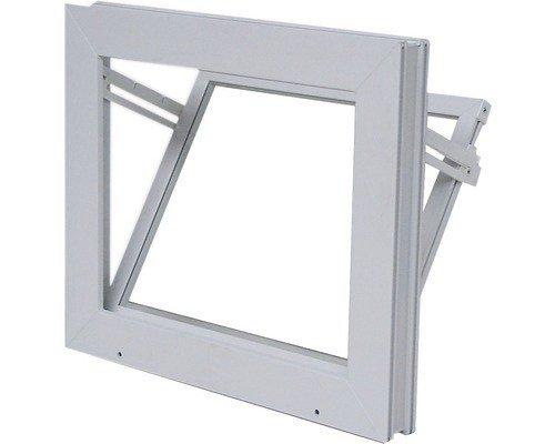 Wolfa Mehrzweck Kipp-Fenster PLUS Kunststoff weiß 60 x 40 cm mit Isolierglas