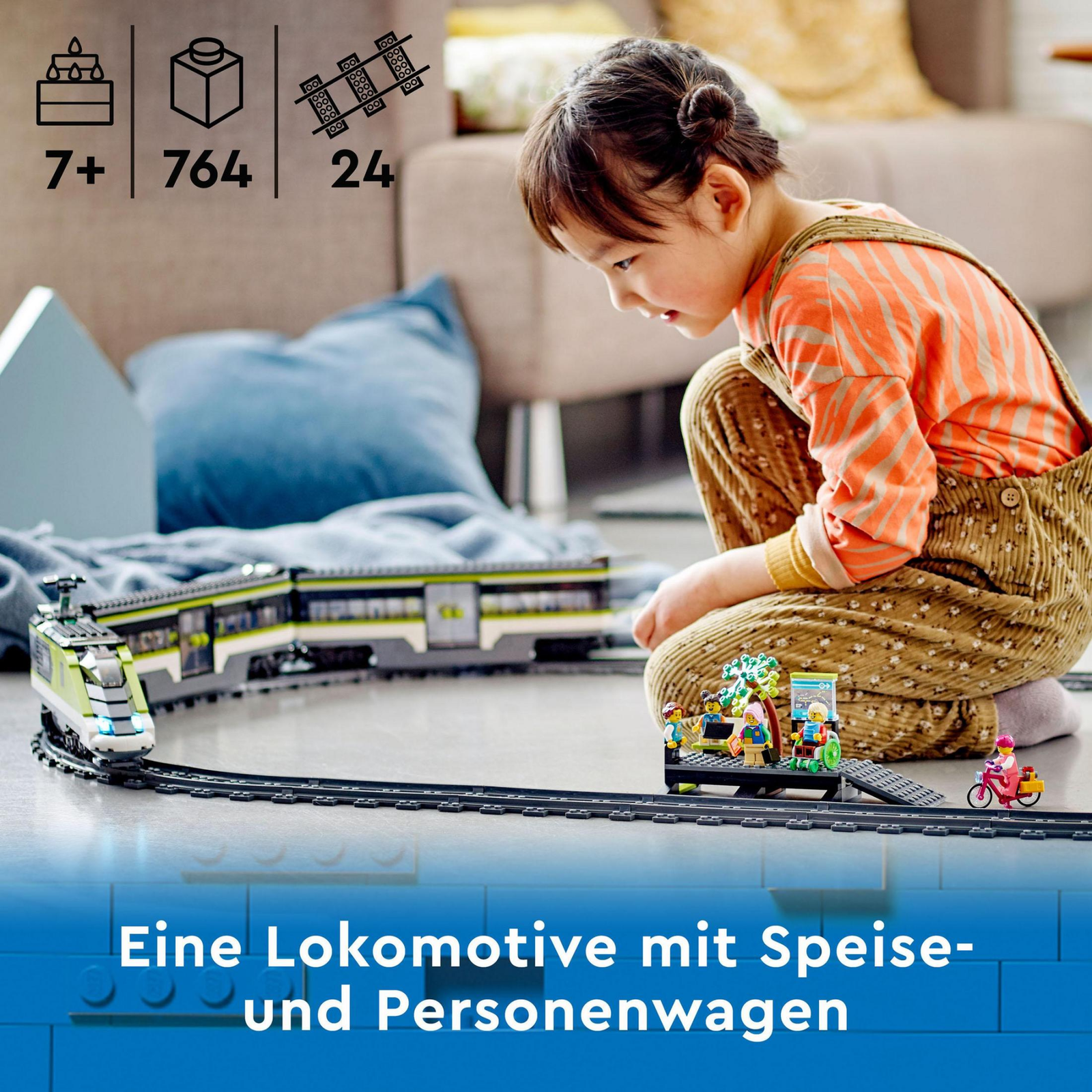 LEGO City Personen-Schnellzug 60337 mit 764 Teilen
