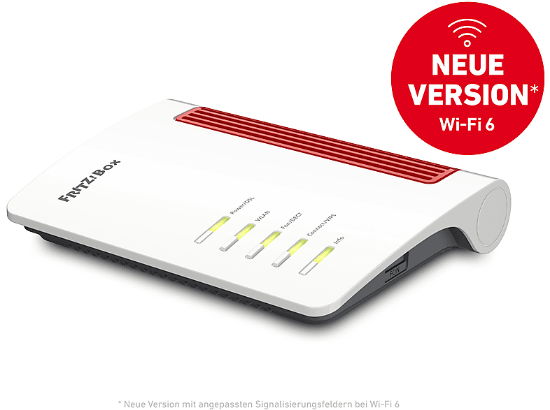 FRITZ!Box 7530 AX WLAN-Router Wi-Fi 6 VDSL/ADSL Modem 1.802 Mbit/s