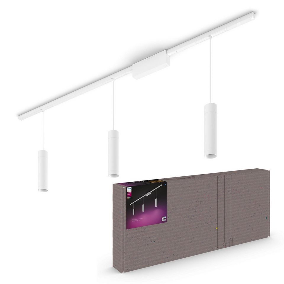 Philips Hue Perifo Schienensystem Basis-Set 3 Pendelleuchten weiß 1470 lm