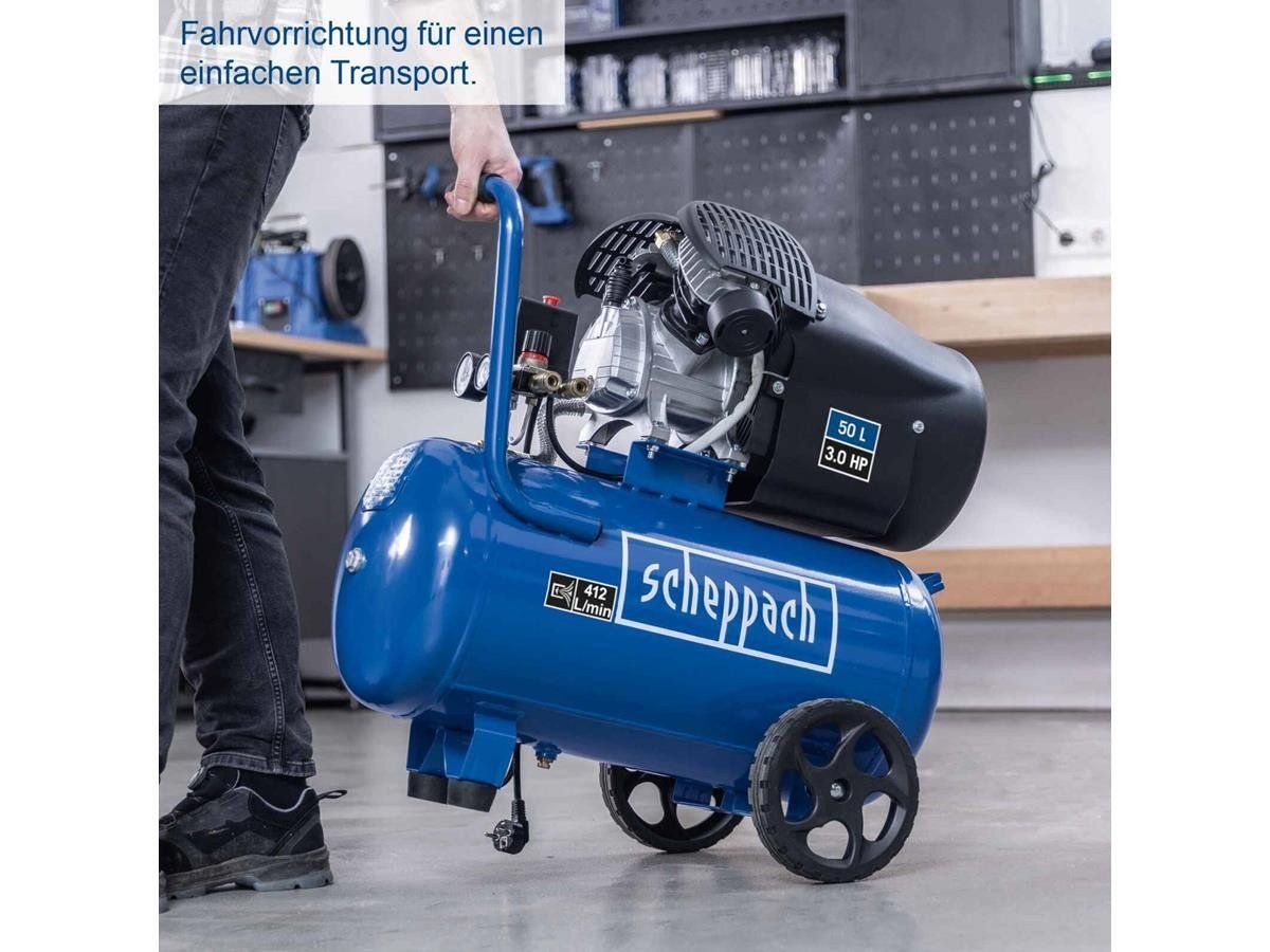 Scheppach HC53DC Druckluft-Kompressor 50 l (5906102901)