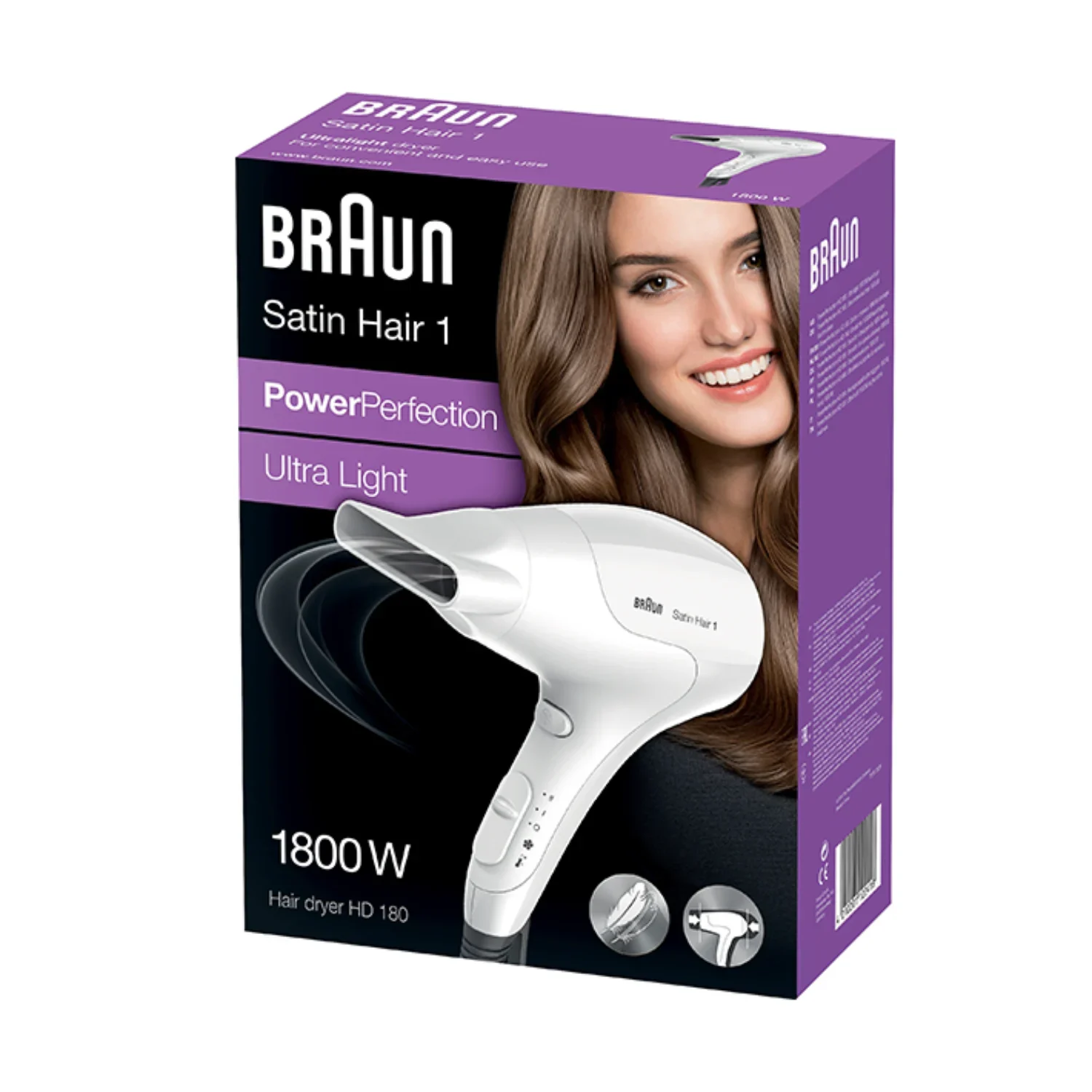 Braun Satin Hair PowerPerfection HD 180 Haartrockner 1800 W
