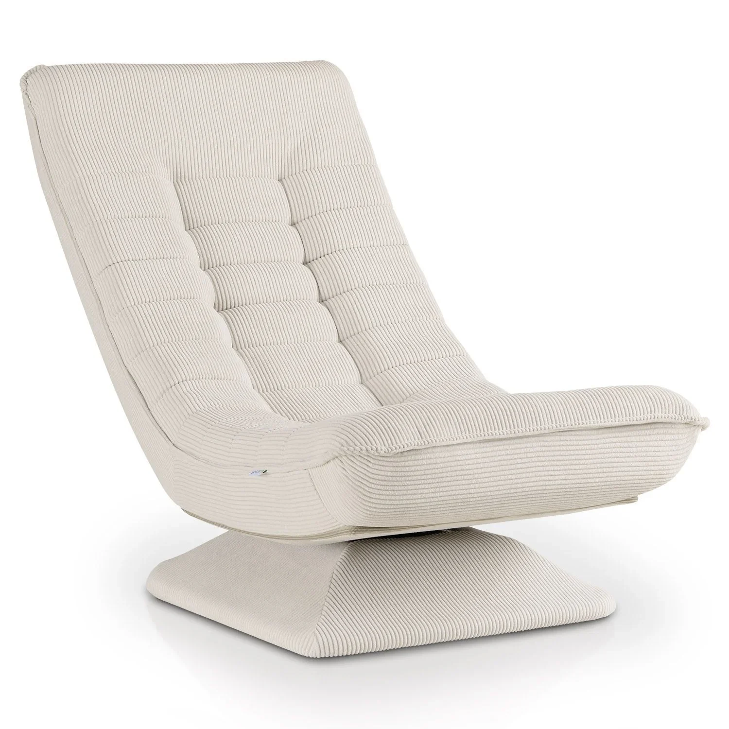 Juskys Relaxsessel Korsika Cord 360° drehbar und klappbar