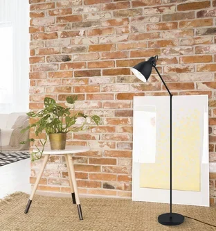 Eglo Priddy Stehleuchte Stahl schwarz E27 Industrial mit Fußschalter 137 cm